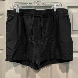 Drawstring Linen Shorts